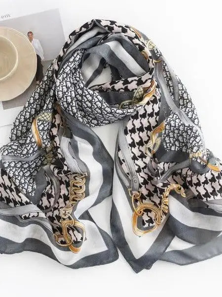 Gray Stirrup Scarf