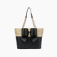 Straw Bow-Tie Tote