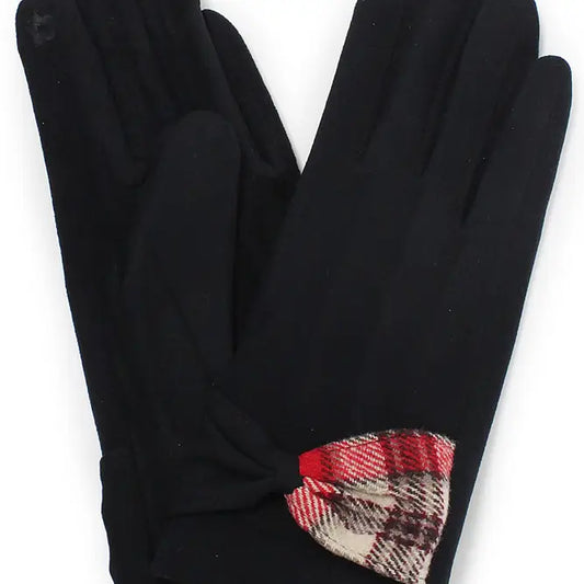 Patty's Plaid Adorned Gloves