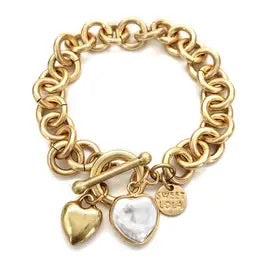 Christa's Chain Bracelet with Hearts