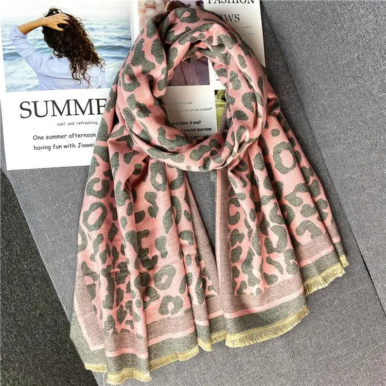 Gracie's Pink & Gray Scarf