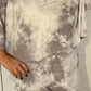 Gray Tie-Dye Shorts Set
