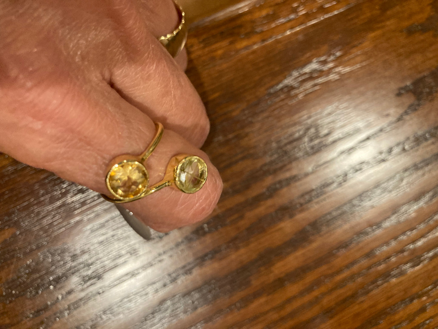 Deb's Double Gemstone Ring