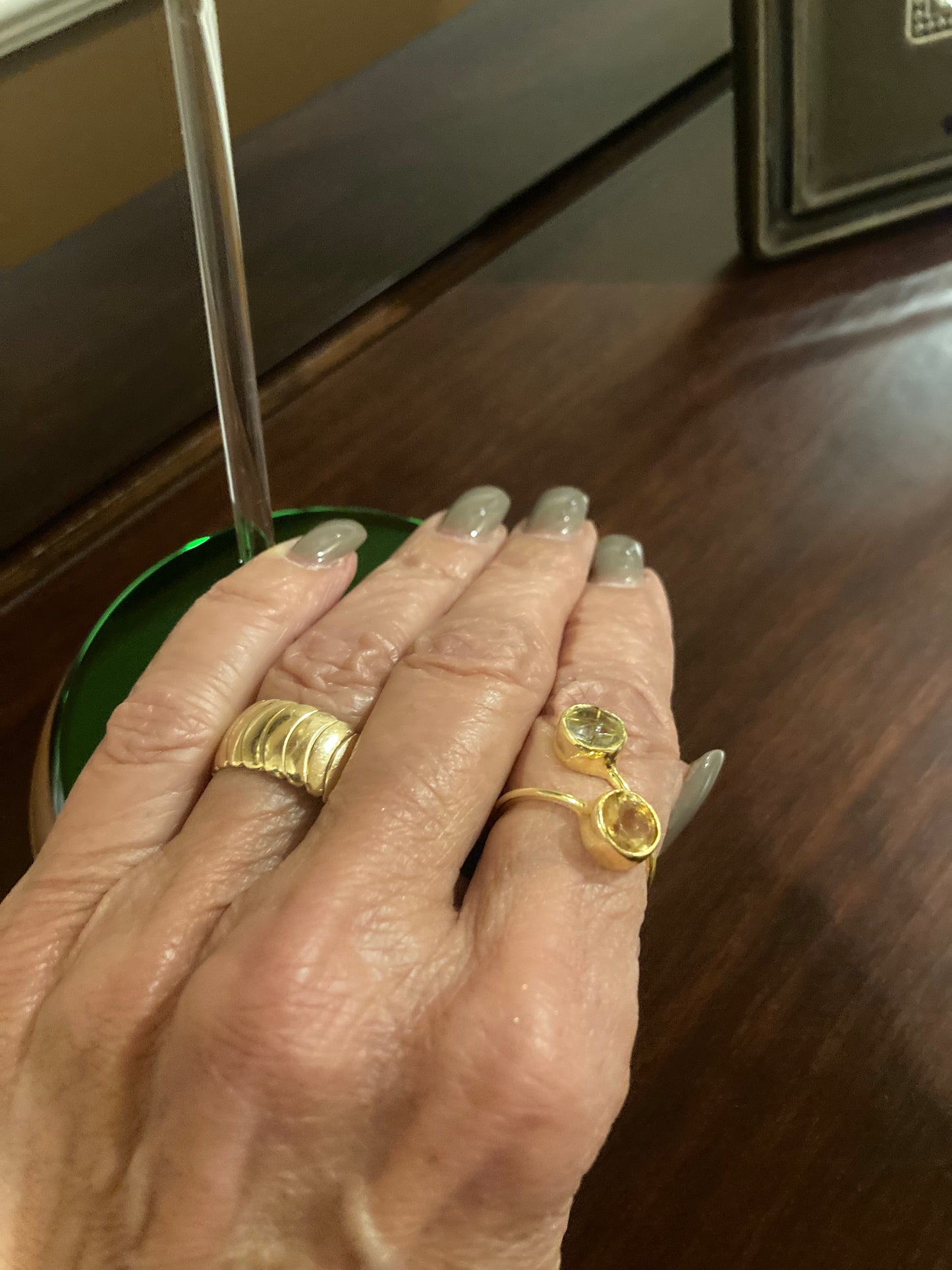 Deb's Double Gemstone Ring