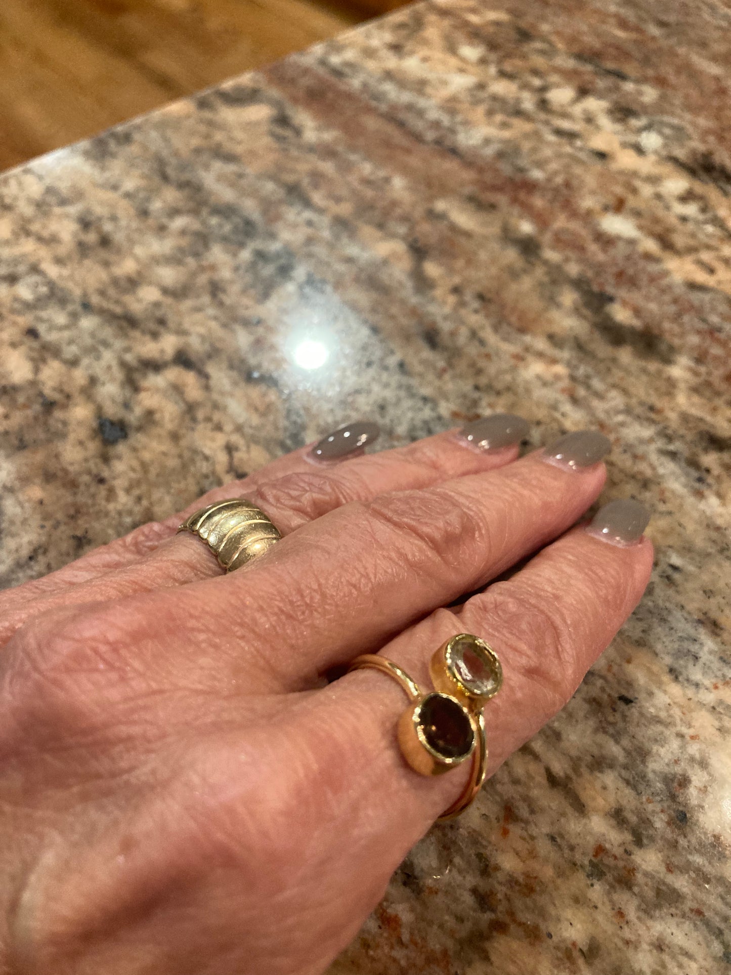 Delia's Double Gemstone Ring