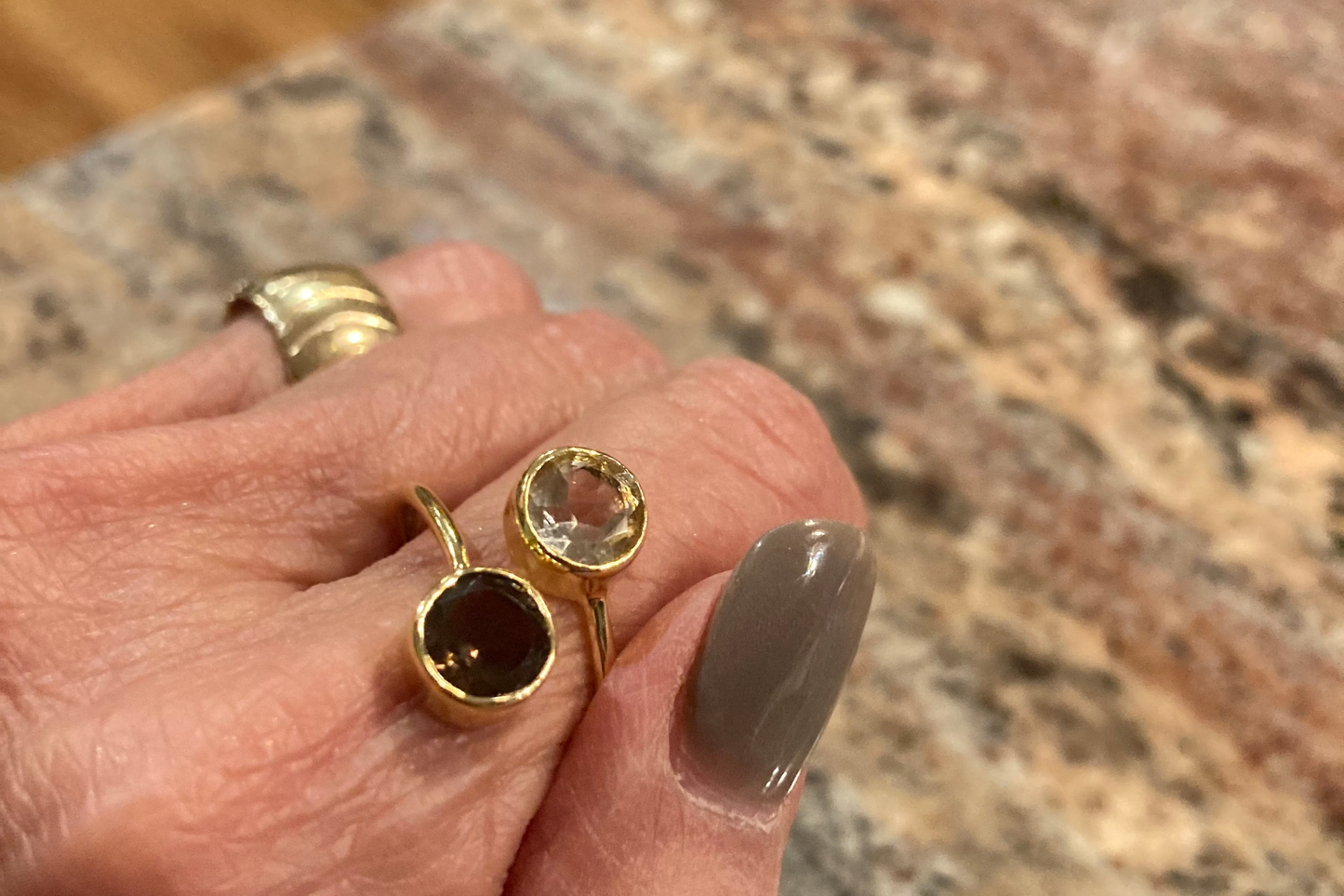 Delia's Double Gemstone Ring