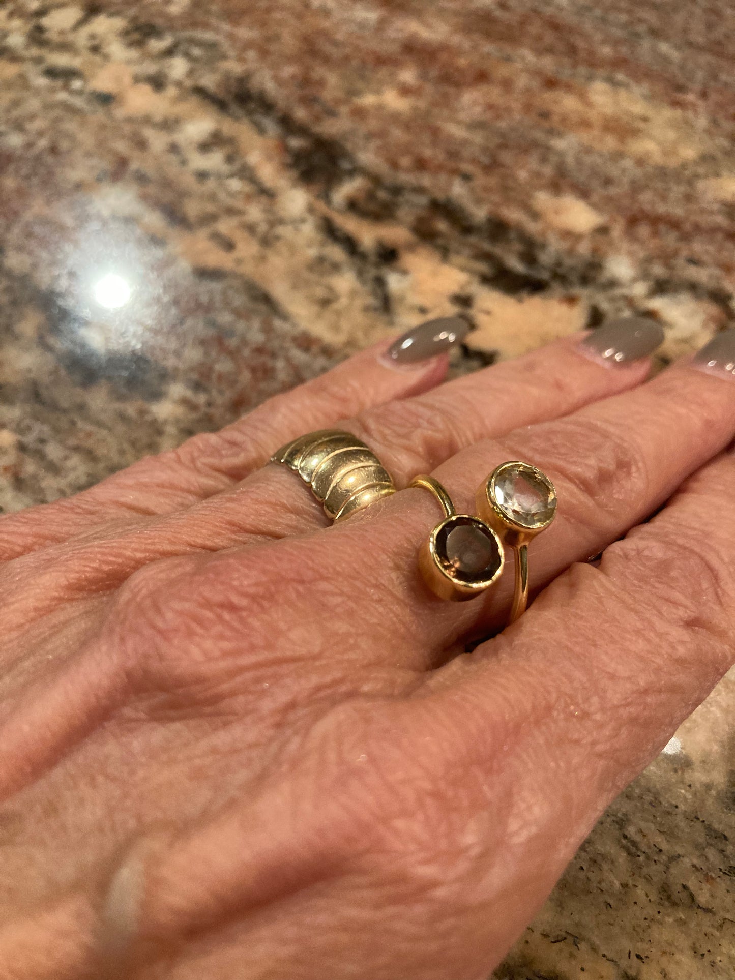 Delia's Double Gemstone Ring