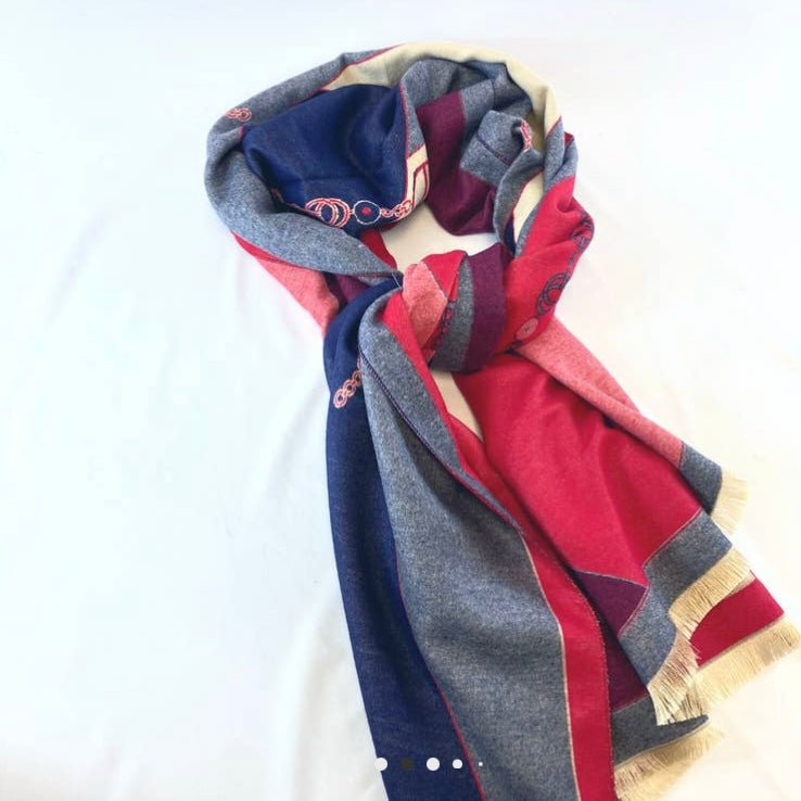 Navy/Red Wrap