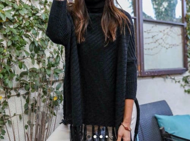 Rochelle's Poncho Sweater