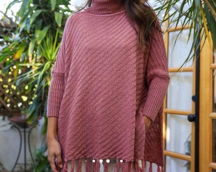 Rochelle's Poncho Sweater