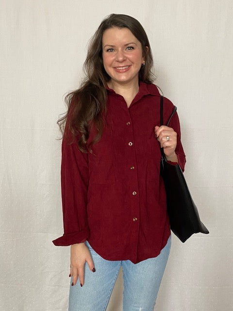 Emerald & Ruby Cord Shirt